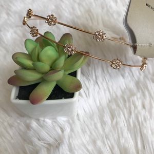 Natasha🌟 Crystal Flowers Double Headband🌟New